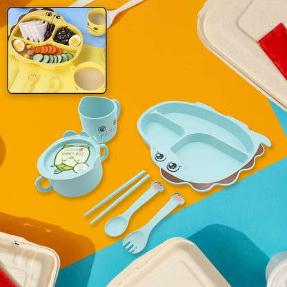 Baby Feeding Set For Kids And Toddlers (7 pcs set) - infinityexculsivestore.com