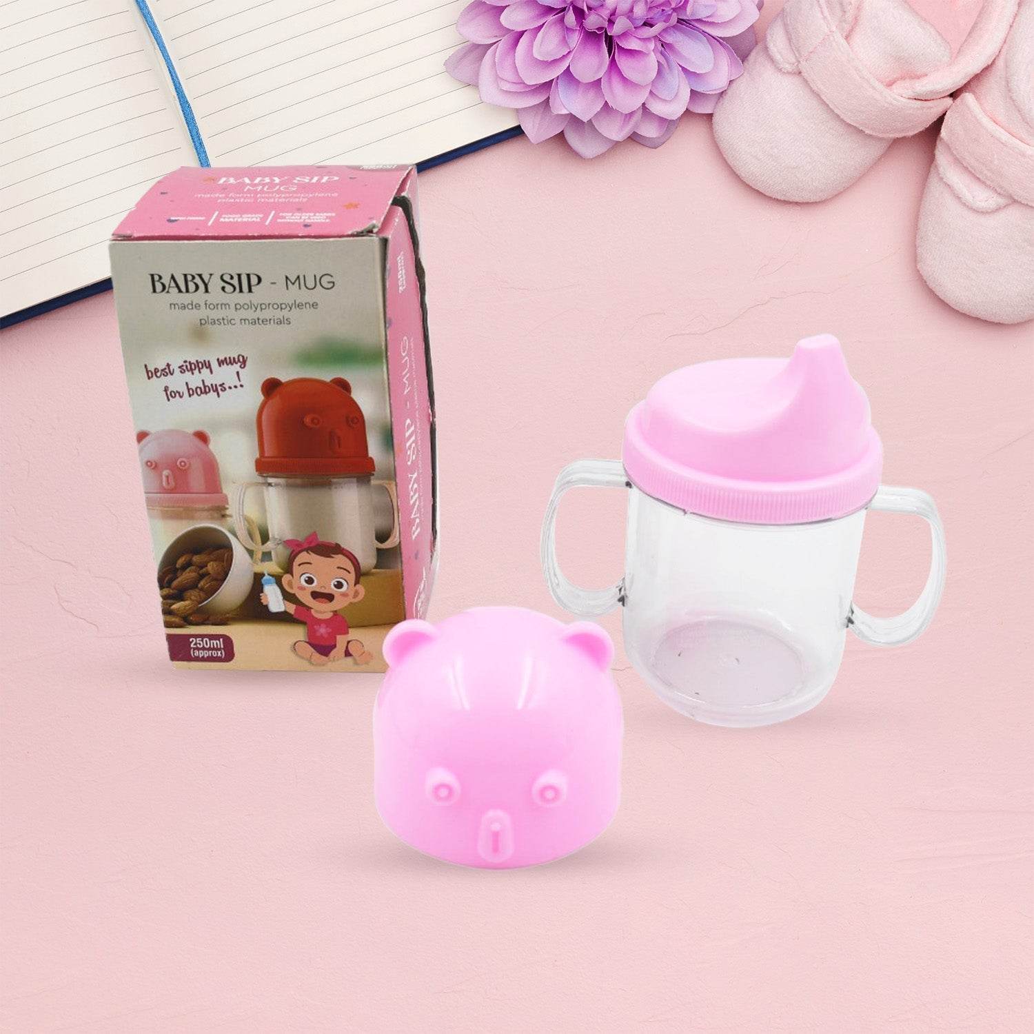 Baby Milk Mug Sippy Cup Baby Mug, Leakproof, Mug For Kids Lightweight, Nursing (250 Ml / 1 Pc) - infinityexculsivestore.com