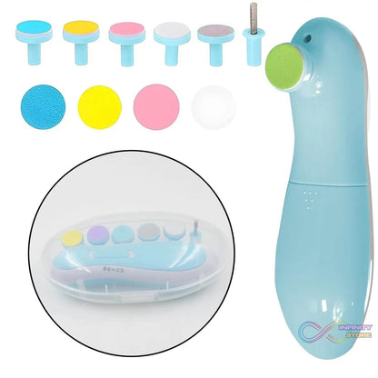 Baby Nail Trimmer / Clippers | 6 Grinding Head (Multi Color / 1 Pc / Battery not included) - infinityexculsivestore.com