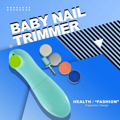 Baby Nail Trimmer / Clippers | 6 Grinding Head (Multi Color / 1 Pc / Battery not included) - infinityexculsivestore.com
