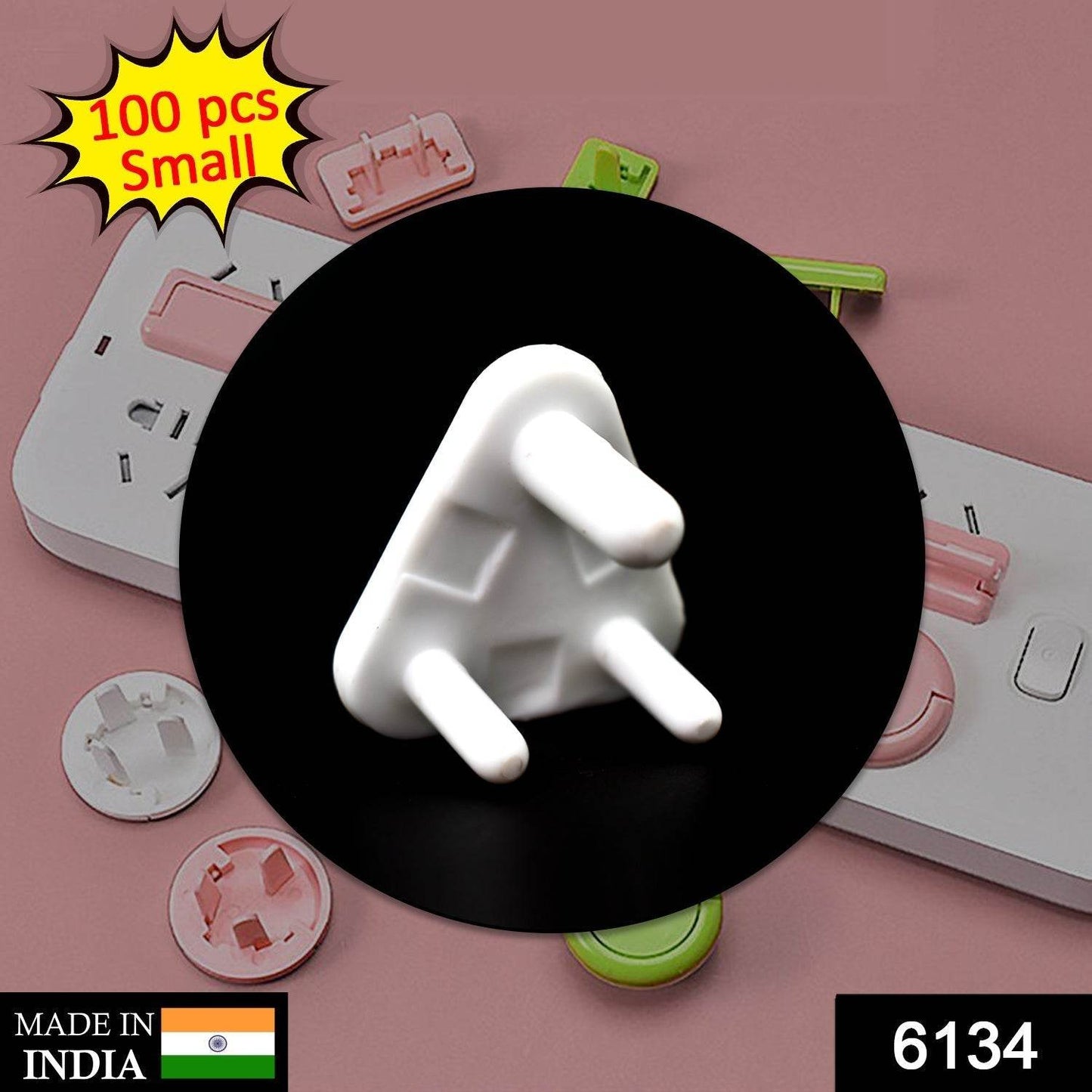 Baby Safety Small Electrical Socket Cover, Outlet Plug Protector (Pack of 100Pc) - infinityexculsivestore.com