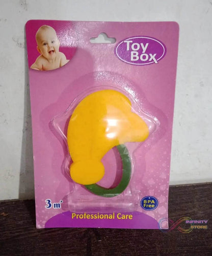 Baby Silicone Teether (1 Pc): Food Grade, Non-Toxic, Teething Relief (3 Months+) - infinityexculsivestore.com