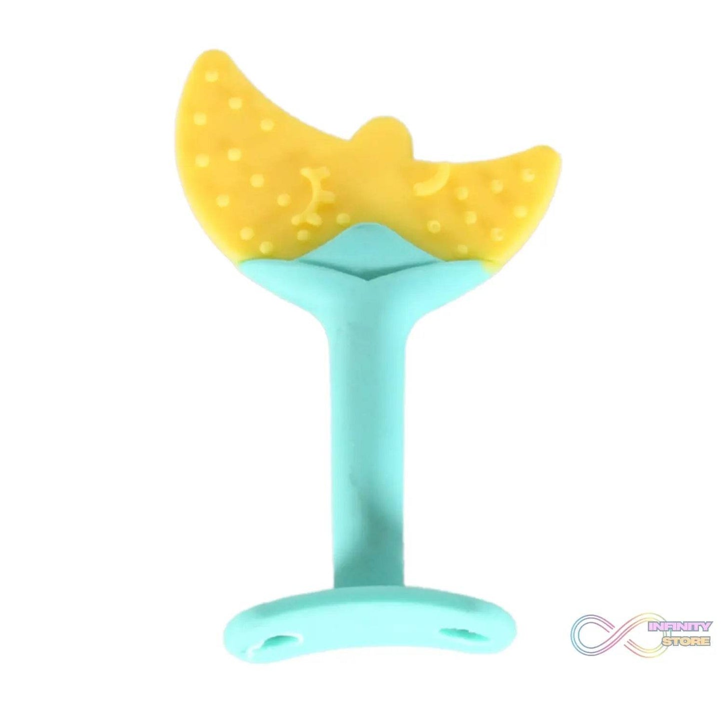 Baby Silicone Teether, Fruit Teether for Toddlers,100% Food Grade Silicone Teether, Non-Toxic & Latex Free Suitable for Kids Above 3 Months Sunflower, Moon Shape(1 Pc) - infinityexculsivestore.com