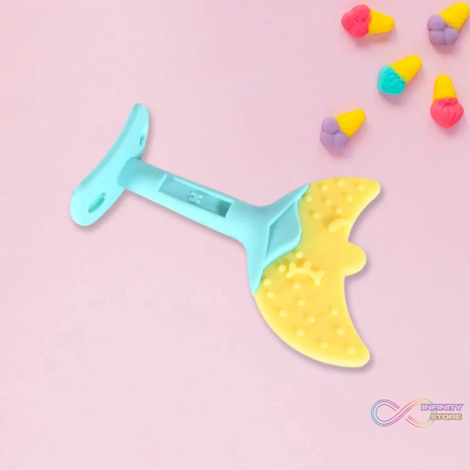 Baby Silicone Teether, Fruit Teether for Toddlers,100% Food Grade Silicone Teether, Non-Toxic & Latex Free Suitable for Kids Above 3 Months Sunflower, Moon Shape(1 Pc) - infinityexculsivestore.com