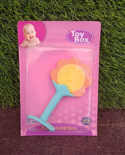 Baby Silicone Teether, Fruit Teether for Toddlers,100% Food Grade Silicone Teether, Non-Toxic & Latex Free Suitable for Kids Above 3 Months Sunflower, Moon Shape(1 Pc) - infinityexculsivestore.com