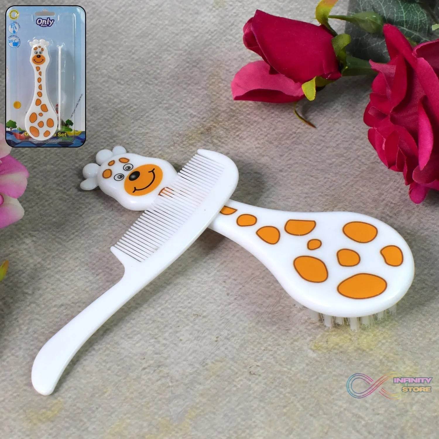 Baby comb and brush hair set (1 Pc / Mix Color) - infinityexculsivestore.com