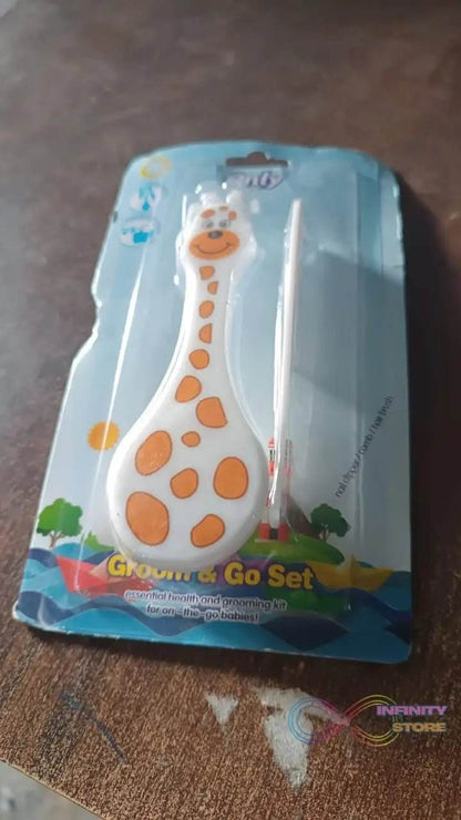 Baby comb and brush hair set (1 Pc / Mix Color) - infinityexculsivestore.com