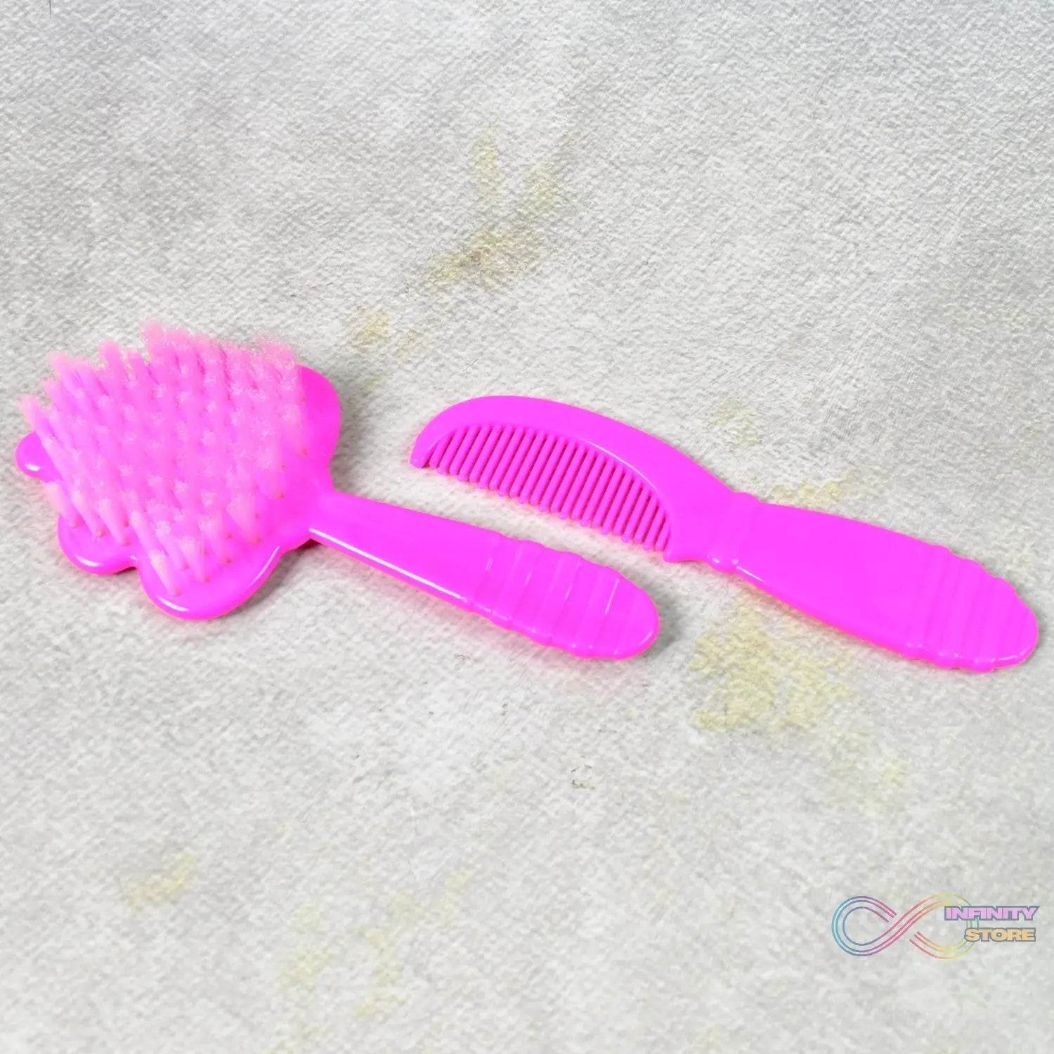 Baby comb and brush hair set (1 Pc / Mix Color) - infinityexculsivestore.com