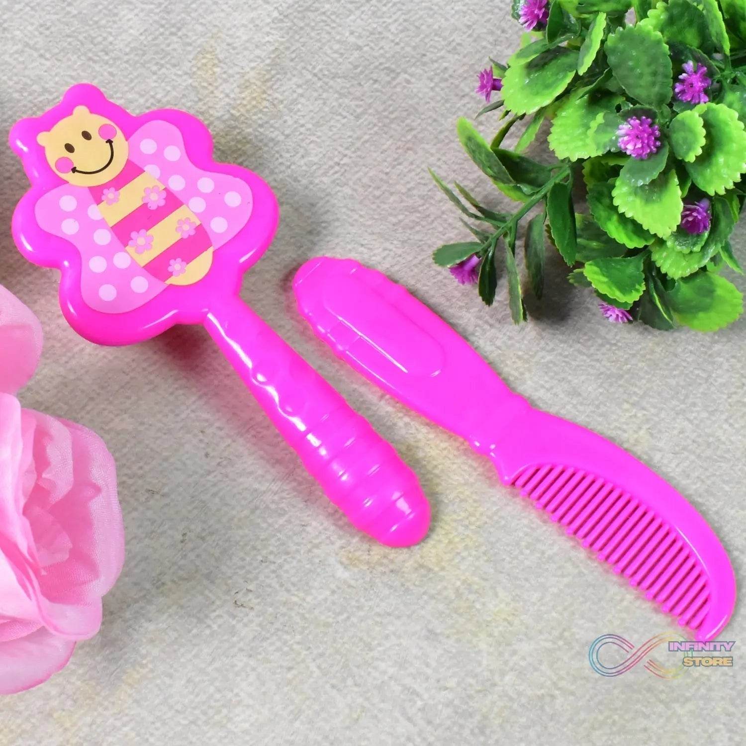 Baby comb and brush hair set (1 Pc / Mix Color) - infinityexculsivestore.com