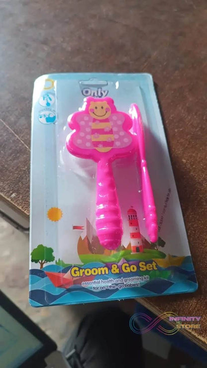 Baby comb and brush hair set (1 Pc / Mix Color) - infinityexculsivestore.com