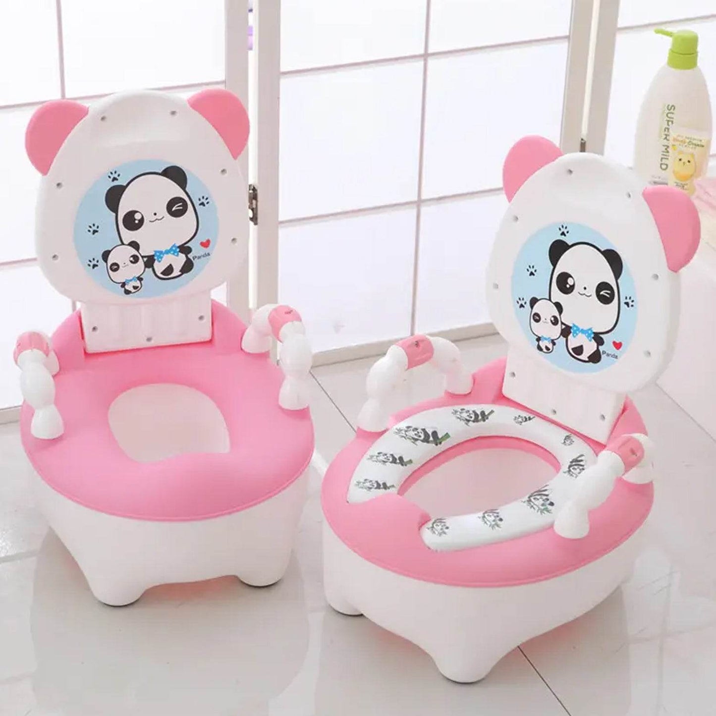 Baby portable Toilet, Baby Potty Training Seat Baby Potty Chair for Toddler Boys Girls Potty Seat for 1+ year child - infinityexculsivestore.com