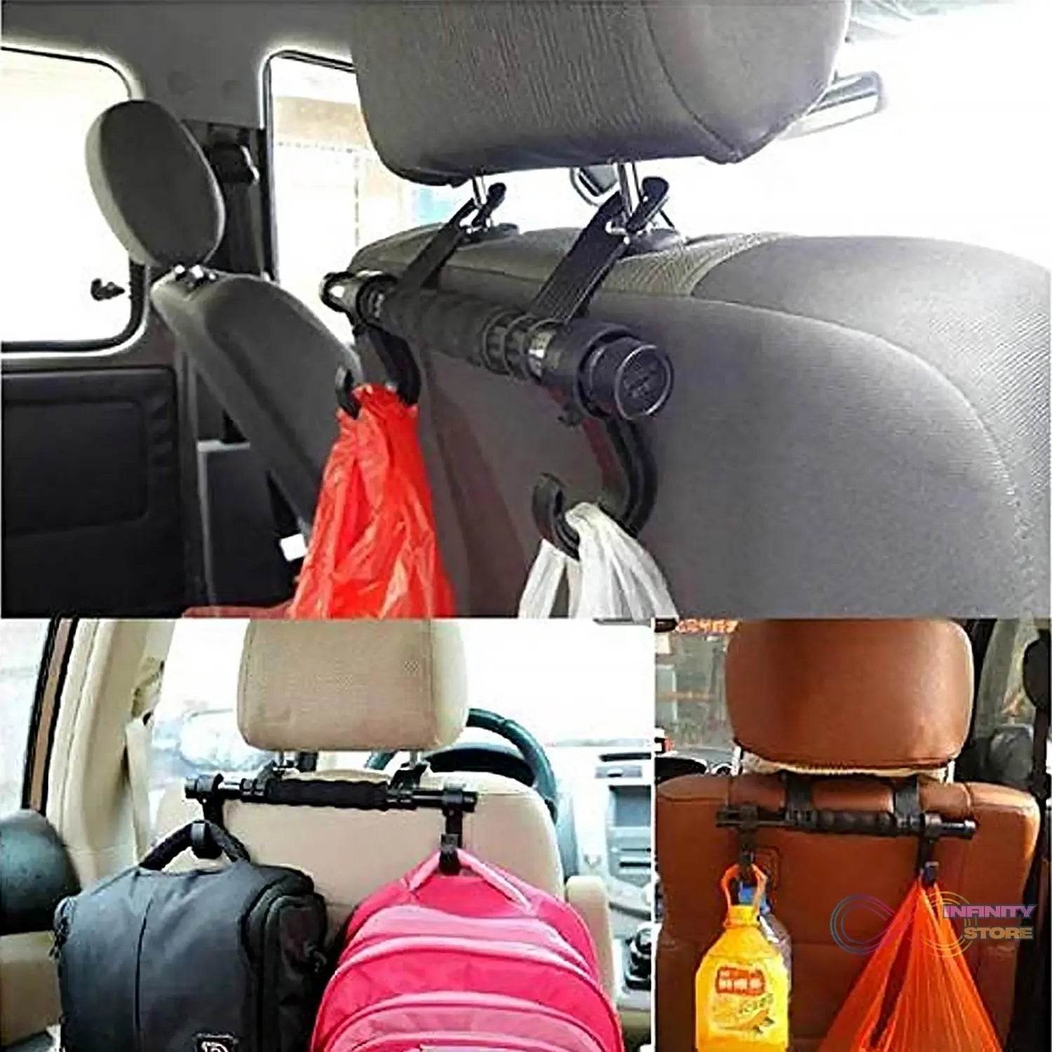 Back Seat Organizer Head Rest Luggage Bag Holder Hook Hanger Kit for Car Truck SUV - infinityexculsivestore.com
