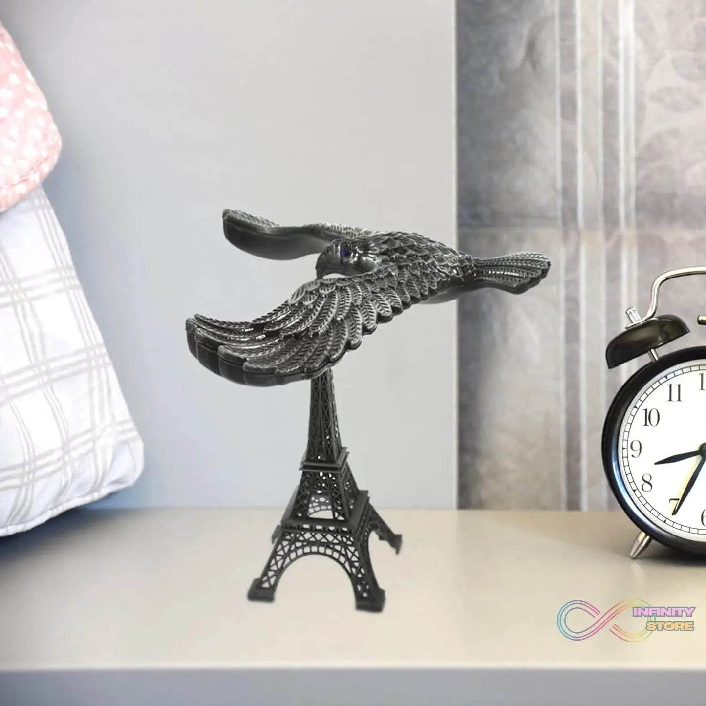 Balancing Bird Metal Eiffel Tower Statue Balance Eagle Toy (1 Set) - infinityexculsivestore.com