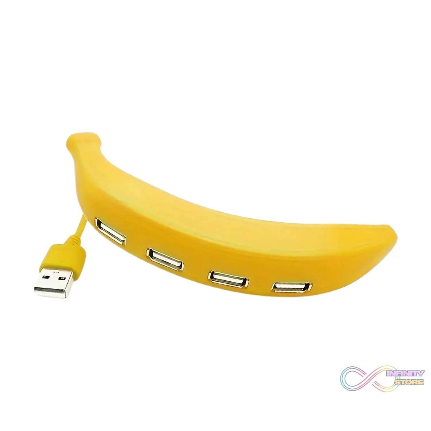 Banana Shape USB Hub, 2.0 Hub USB Splitter, 4-Port USB Hub (1 Pc) - infinityexculsivestore.com