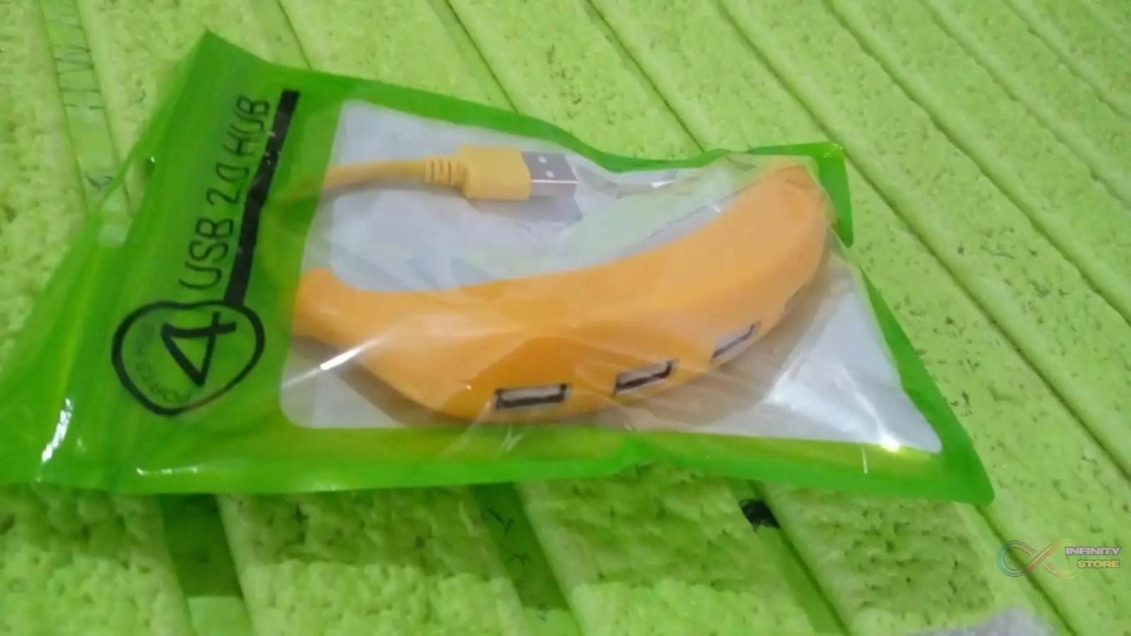Banana Shape USB Hub, 2.0 Hub USB Splitter, 4-Port USB Hub (1 Pc) - infinityexculsivestore.com