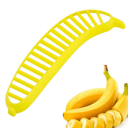 Banana Slicer- Perfect for Fruit Salads Handle Plastic Banana Fruit Slicer Cutter Chopper - infinityexculsivestore.com
