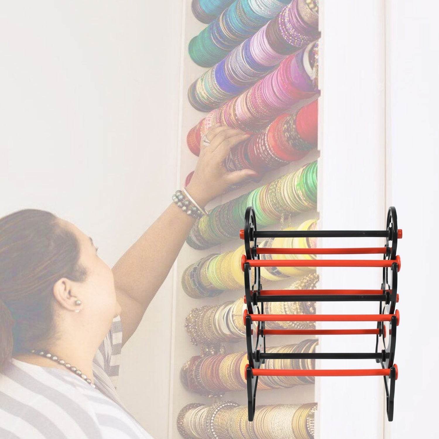 Bangle Stand 3 Step Bangle Storage Organizer Suitable For Display & Home - infinityexculsivestore.com