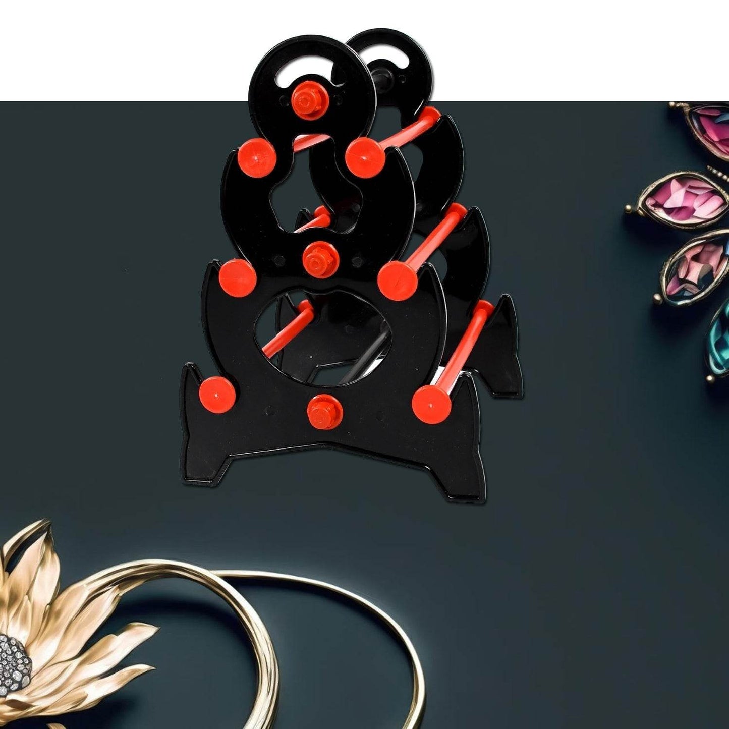 Bangle Stand 3 Step Bangle Storage Organizer Suitable For Display & Home - infinityexculsivestore.com