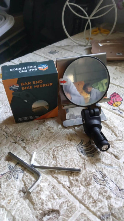 Bar End Bike Mirror, Safe Rearview Mirror 360° Rotatable & Foldable Safety Bicycle Rear View Mirror, Mirror Durable Bike Mirror (1 Pc) - infinityexculsivestore.com
