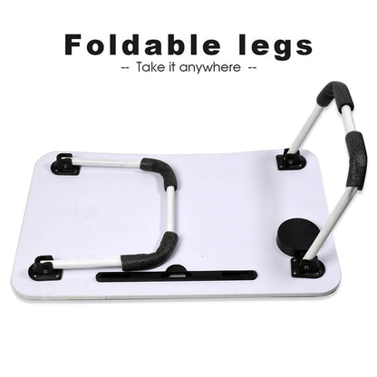 Barbie Design Foldable Study & Laptop Table for Children with Tablet Slot & Cup Holder - infinityexculsivestore.com