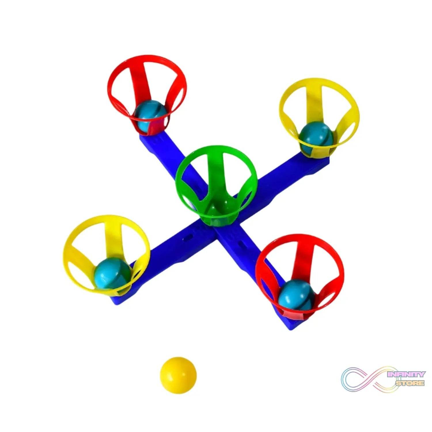 Baskets and balls fun toy for kids with 5 basket and 5 balls. - infinityexculsivestore.com