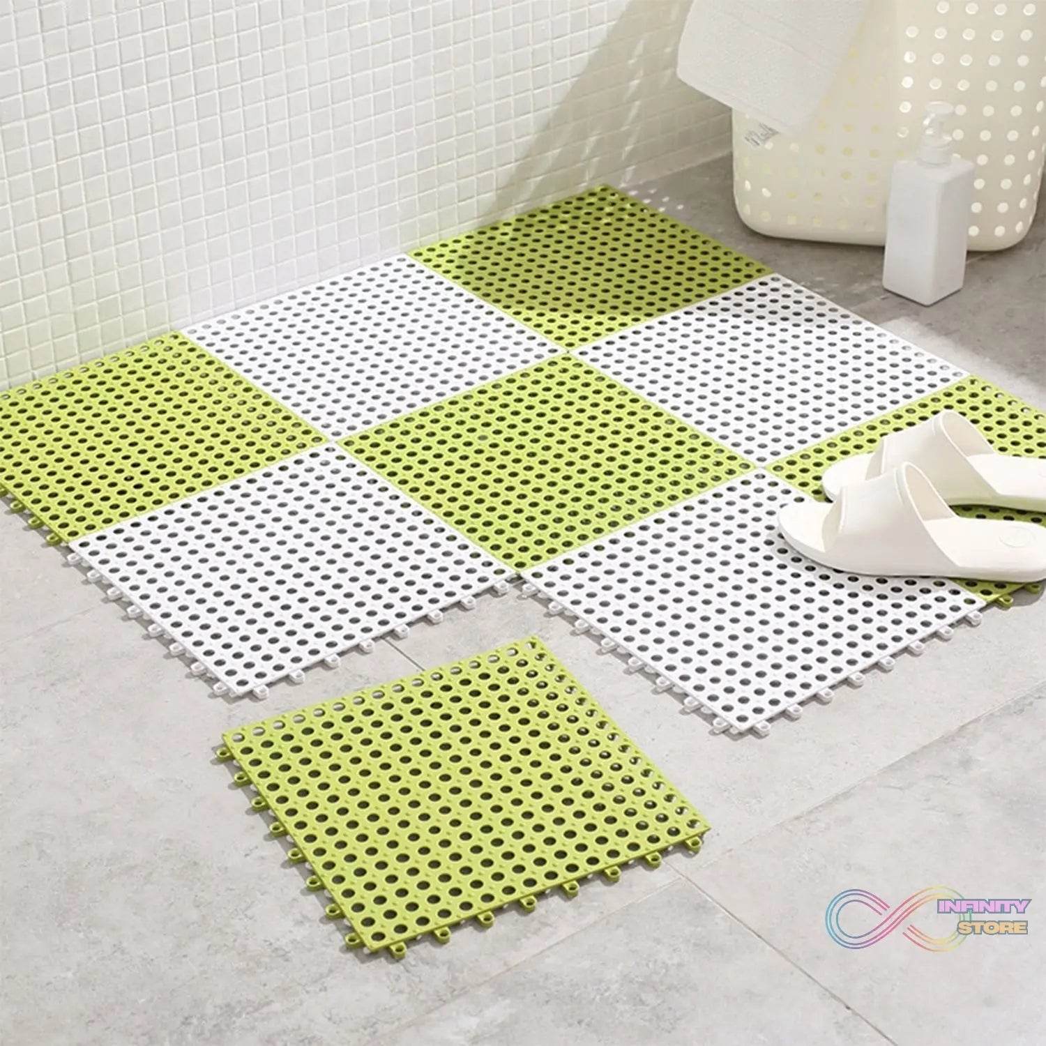 Bath Anti Slip Mat Used while bathing and toilet purposes to avoid slippery floor surfaces. (Pack Of 6) - infinityexculsivestore.com