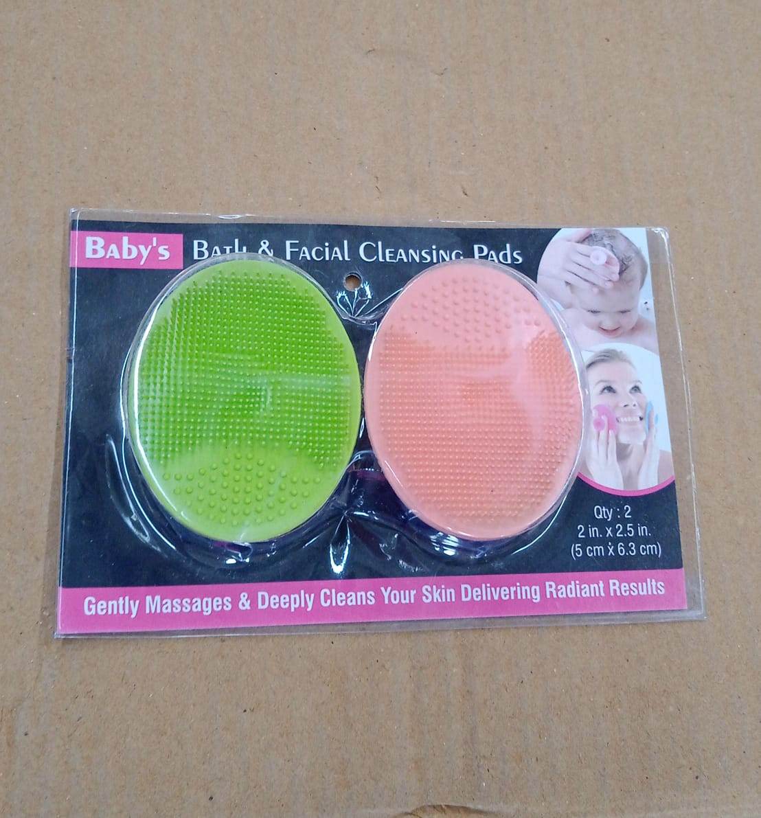 Bath & Facial Cleansing Brush, Soft Silicone Face Scrubber (2 Pc Set) - infinityexculsivestore.com
