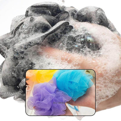 Bath Shower Loofah Sponge Pouf Body Scrubber (Pack of 6Pcs) - infinityexculsivestore.com