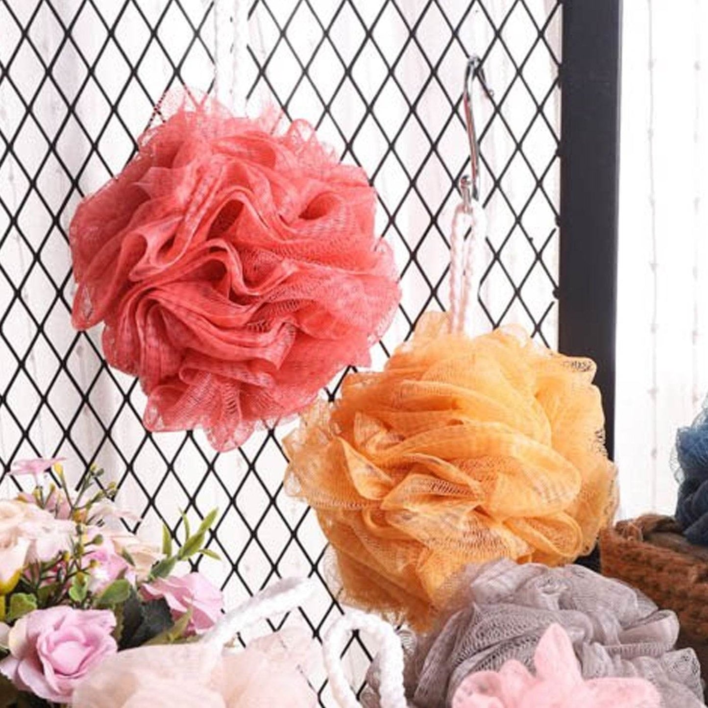 Bath Sponge Round Loofah and Back Scrubber for Men and Women - infinityexculsivestore.com