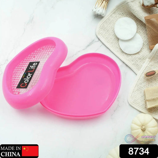 Bathroom Accessories Plastic Soap Case / Soap Dish / Soap Stand, Plastic Soap Case Soap Holder Soap Dish For Bathroom Kitchen Sink (Oval / Heart Shape Soap case / 1 pc ) - infinityexculsivestore.com