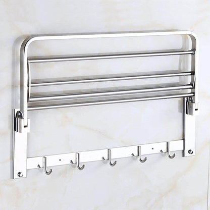 Bathroom Accessories Stainless Steel Folding Towel Rack - infinityexculsivestore.com