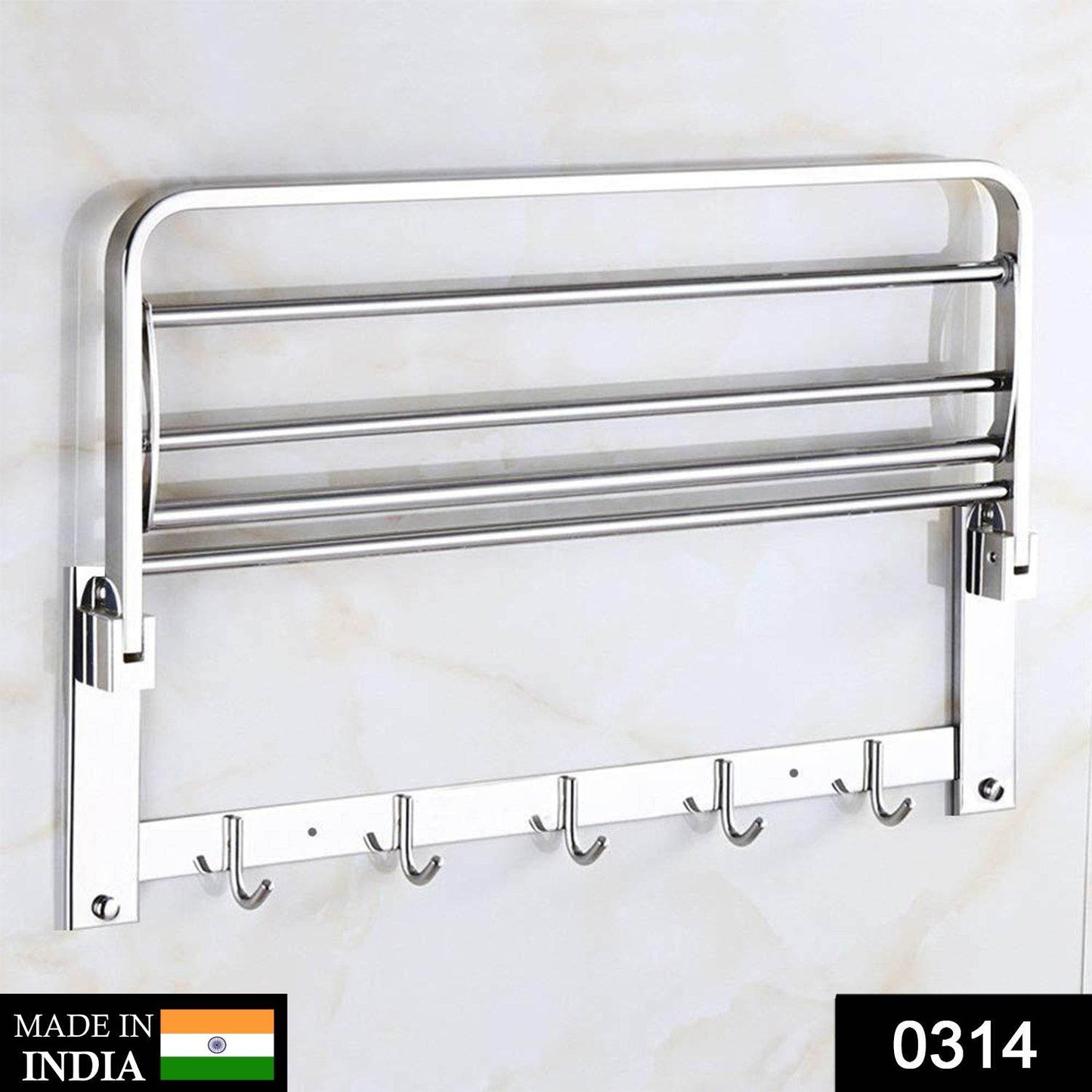 Bathroom Accessories Stainless Steel Folding Towel Rack - infinityexculsivestore.com