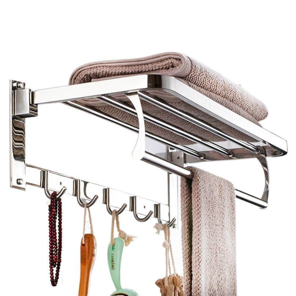 Bathroom Accessories Stainless Steel Folding Towel Rack - infinityexculsivestore.com