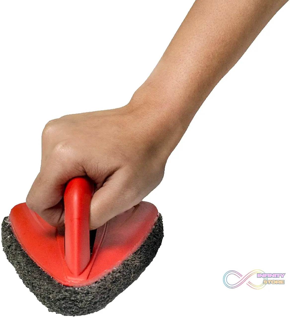Bathroom Brush with abrasive scrubber for superior tile cleaning - infinityexculsivestore.com