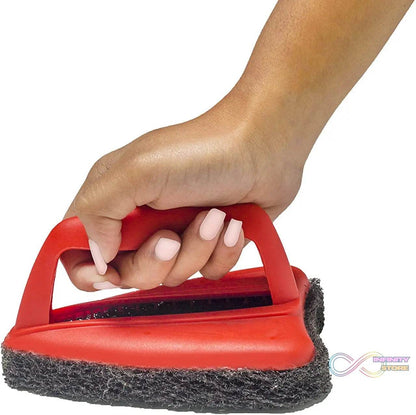 Bathroom Brush with abrasive scrubber for superior tile cleaning - infinityexculsivestore.com