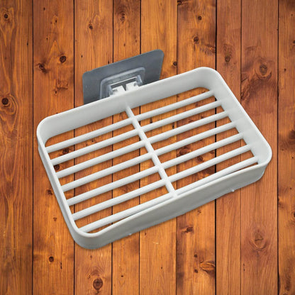 Bathroom & Kitchen Soap Holder: Self-Adhesive (Plastic Box) - infinityexculsivestore.com