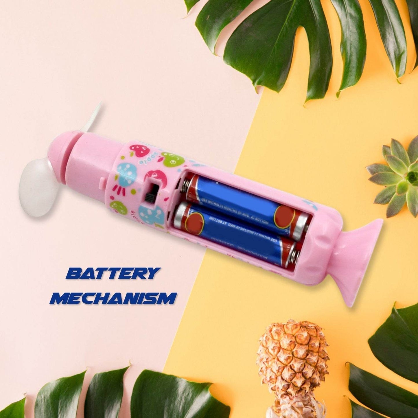 Battery Operated Handheld Mini Fan, Small Portable Fans for Travel and Vacation, Valentines Day Gift, Summer Gift for Travel Office Outdoor (1 pc / Battery Not Included) - infinityexculsivestore.com