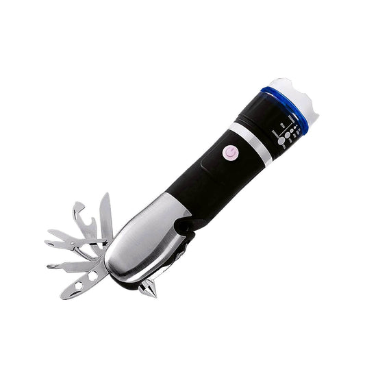 Battery Operated Multi Tool Led Flashlight, All in One Tool Light (1 Pc / Battery Not Included) - infinityexculsivestore.com