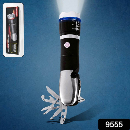Battery Operated Multi Tool Led Flashlight, All in One Tool Light (1 Pc / Battery Not Included) - infinityexculsivestore.com
