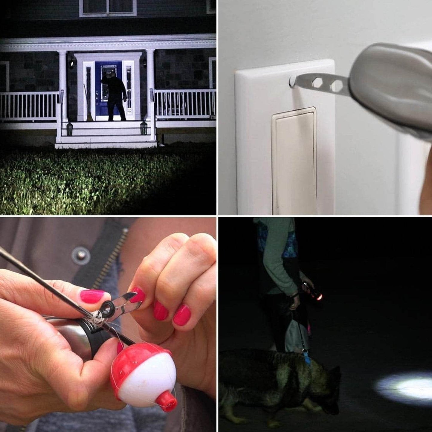 Battery Operated Multi Tool Led Flashlight, All in One Tool Light (1 Pc / Battery Not Included) - infinityexculsivestore.com
