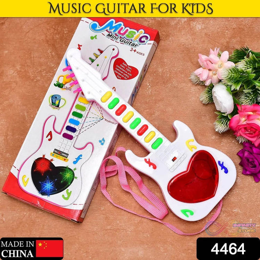 Battery Operated Musical Instruments Mini Guitar Toys and Light for 3+Years Old Kids. - infinityexculsivestore.com
