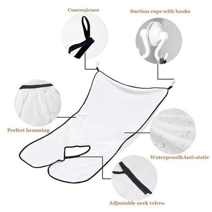Beard Apron Hair Clippings Catcher Grooming Bib - infinityexculsivestore.com