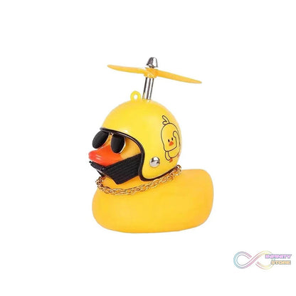 Beautiful Duck Car Ornaments Duck Bicycle Bell with Propeller Helmet (1 Pc / Mix Design) - infinityexculsivestore.com