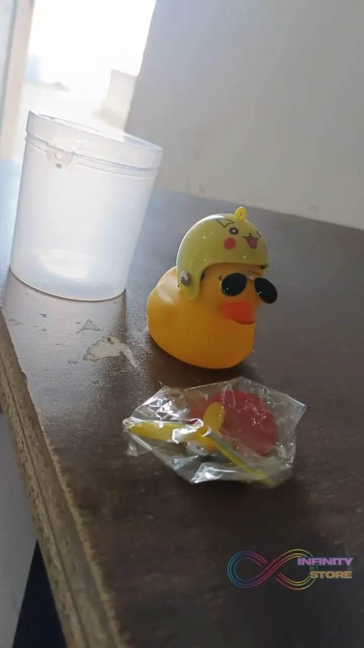 Beautiful Duck Car Ornaments Duck Bicycle Bell with Propeller Helmet (1 Pc / Mix Design) - infinityexculsivestore.com