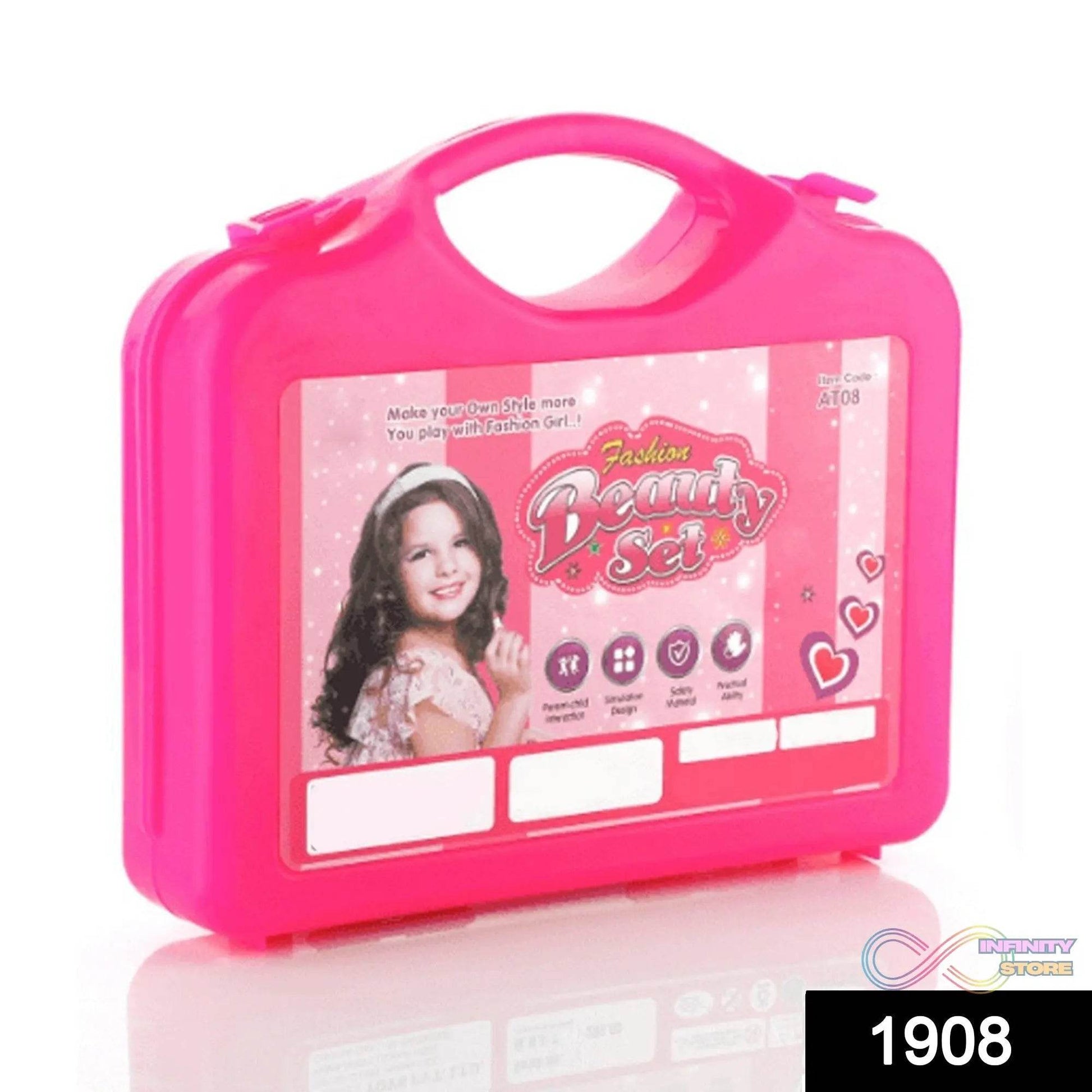 Beauty Make up Set for Kids Girls with Fold-able Suitcase (Multicolour) - infinityexculsivestore.com