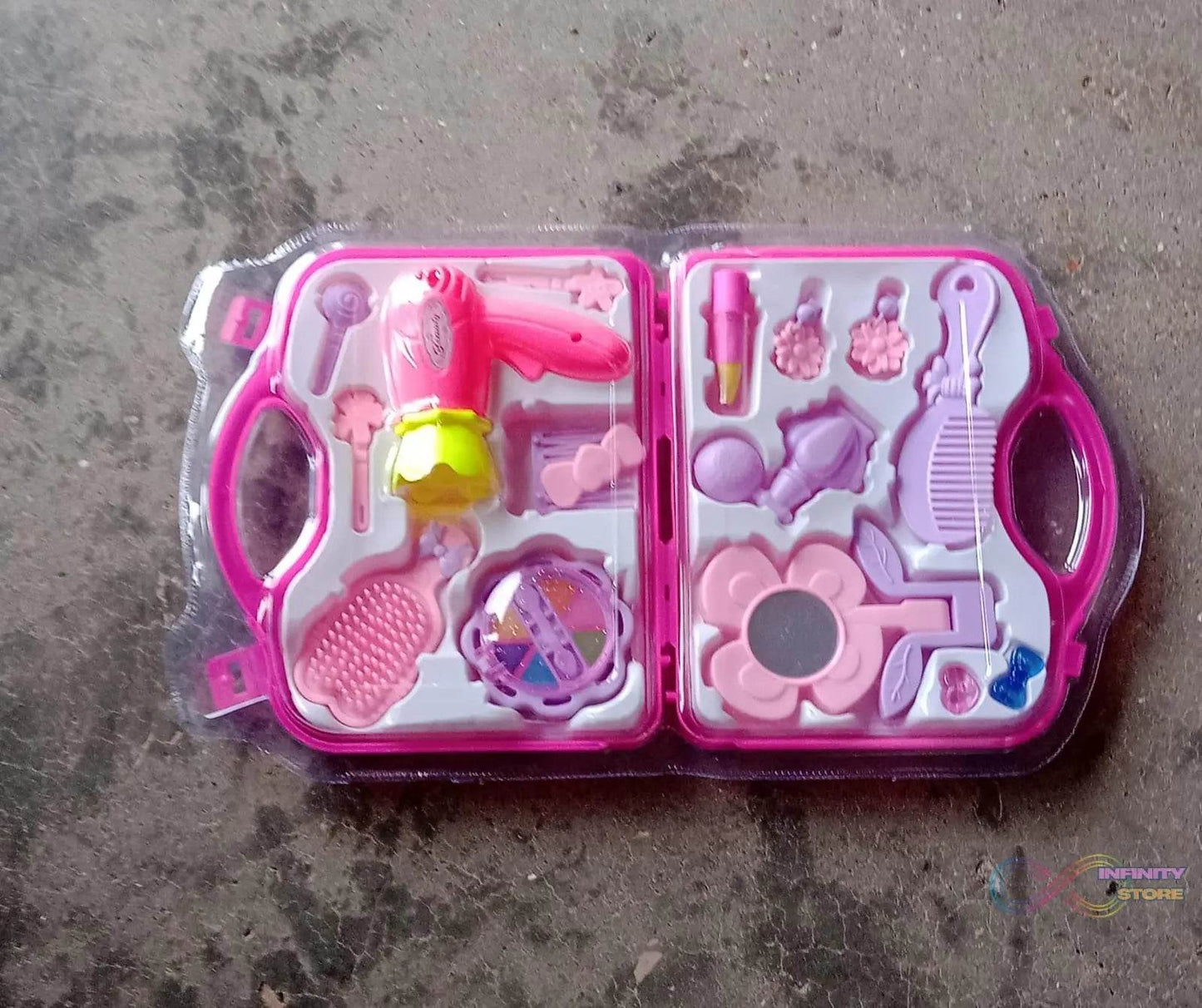 Beauty Make up Set for Kids Girls with Fold-able Suitcase (Multicolour) - infinityexculsivestore.com