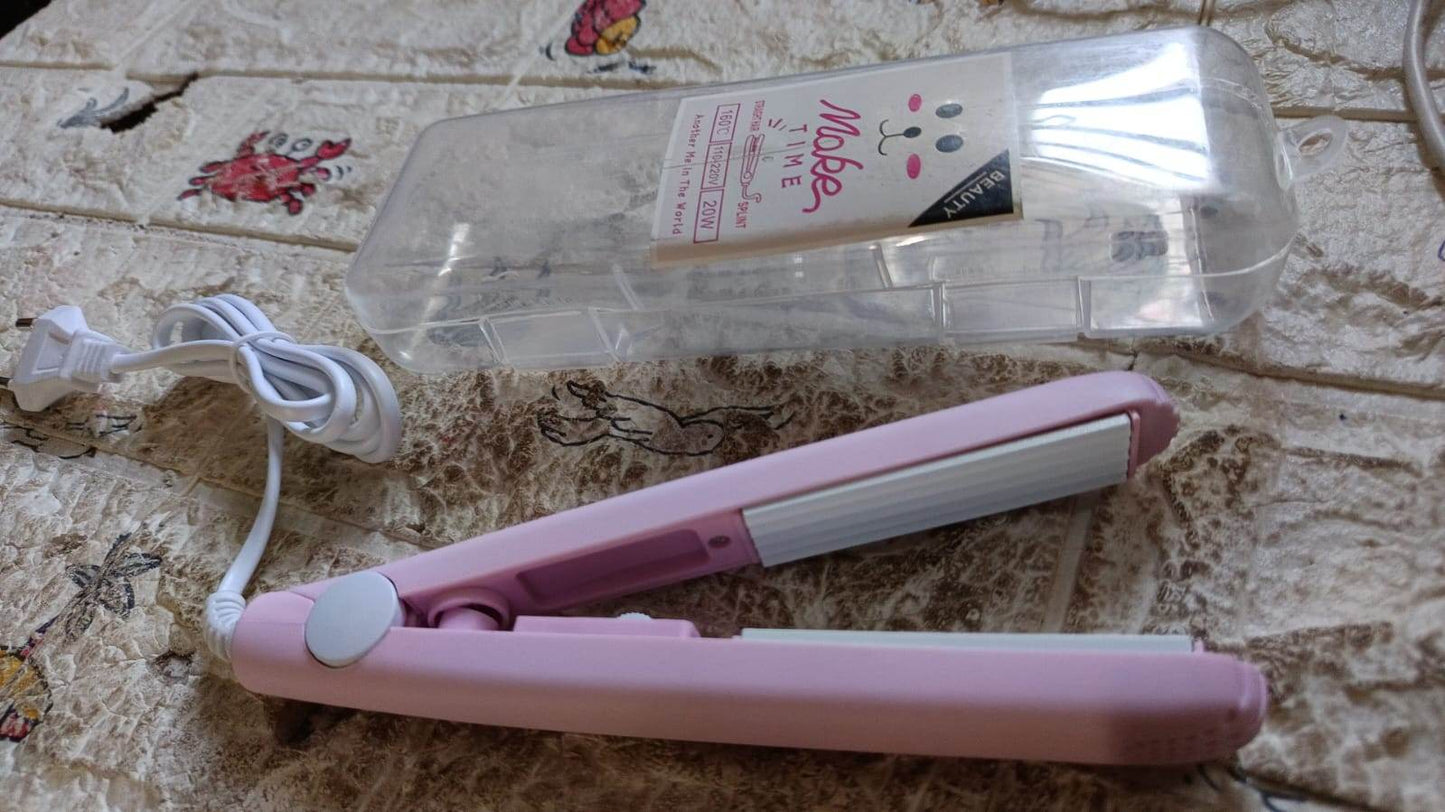 Beauty and Personal Care Professional Ceramic Plate Mini Hair Styler Straightener and Curler - infinityexculsivestore.com