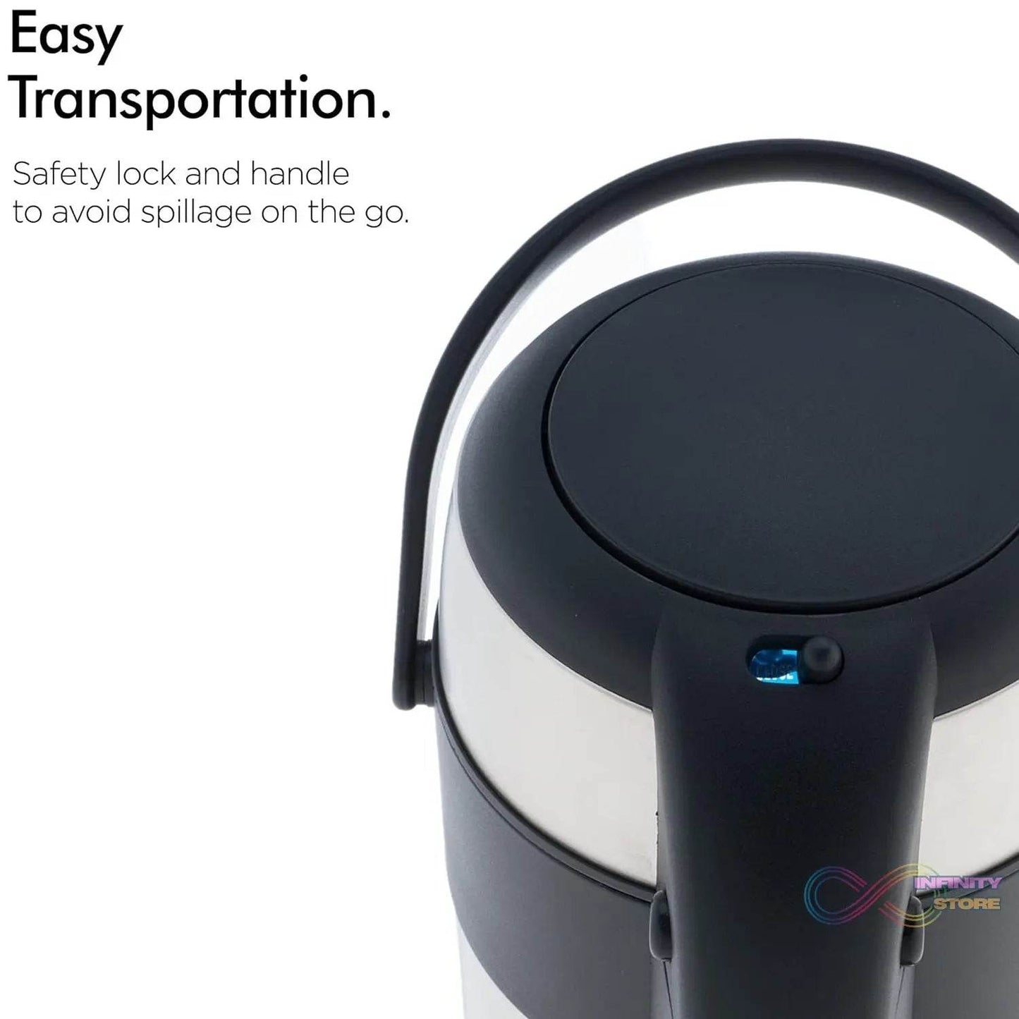 Beverage Dispenser Stainless Steel for Serving Tea and Coffee, Thermos steel (2500 ML) - infinityexculsivestore.com