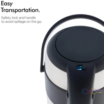 Beverage Dispenser Stainless Steel for Serving Tea and Coffee, Thermos steel (2500 ML) - infinityexculsivestore.com