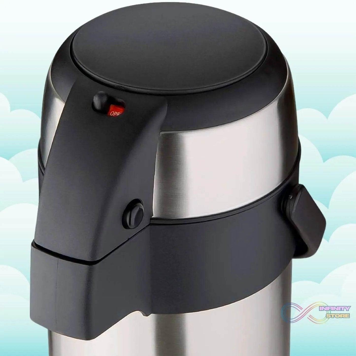 Beverage Dispenser Stainless Steel for Serving Tea and Coffee, Thermos steel (4000 ML) - infinityexculsivestore.com